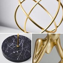 Light luxury high-end ornaments home living room display cabinet decoration wine cabinet TV cabinet office bookshelf bookcase set