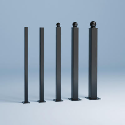 Galvanized steel art large column, staircase handrail, starting column, guardrail, general column