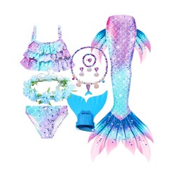 Mermaid tail ຂອງ swimsuit mermaid Princess skirt ເດັກຍິງ swimsuit ເດັກຍິງພຽງເລັກນ້ອຍ bikini ແຍກ swimsuit