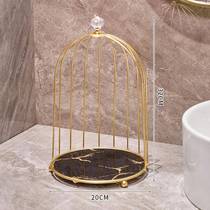 Light luxury bathroom storage rack bathroom toilet hand washing countertop cosmetics storage box desktop dressing table rack