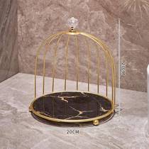 Light luxury desktop large-capacity cosmetics storage box dressing table skin care product storage rack bathroom sink bathroom