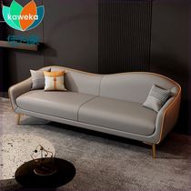 Curved Internet celebrity European-style sofa small apartment bedroom room sofa three-piece set light luxury style modern simple combination