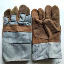 New welding gloves cowhide wear-resistant anti-scalding short and long thickened soft welding labor protection welder gloves