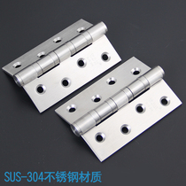 4-inch 304 stainless steel hinge flat open hinge Indoor door page hinge mute bearing door hinged wooden door open door page