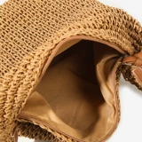 Сумка через плечо для отдыха, соломенная пляжная сумка на одно плечо