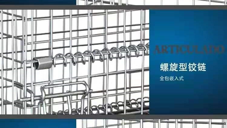 Хранение клетке 折叠储物笼储物笼铁架周转笼铁篮笼仓库笼钢丝笼蝴蝶笼金属铁笼