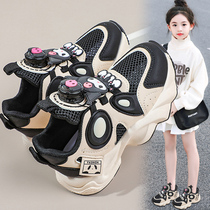 Anta suitable for girls shoes summer 2024 new childrens mesh sports single mesh shoes girls breathable dad shoes library