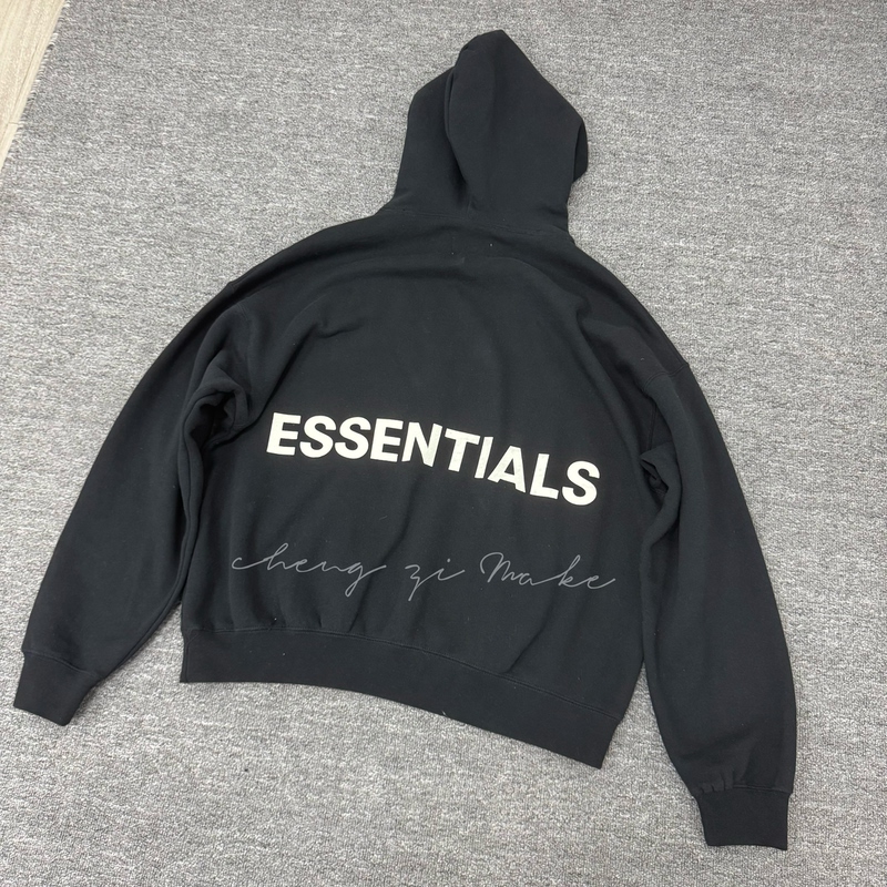 【Shipped Within 3 Days】Chengzi Independent 360g Ess Double-Thread Combed Cotton Hooded Sweatshirt for Commuting High Street Culture