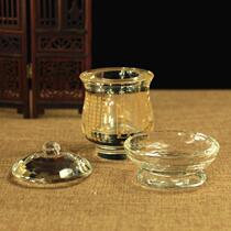 Spot Buddha Hall supply cup Buddha supplies water supply cup Great Compassion Mantra water supply Guanyin holy water cup in front of Buddha crystal water purification cup