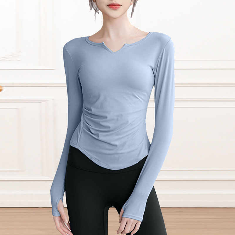 Dance practice utility-style women's sleeve finger professional blouses long sleeves tight body display slim modern dance skills black clothes body clothes-Taobao