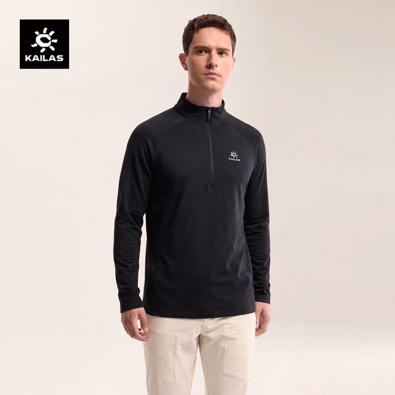 Kailas Xm4 Wool Half-Zip Fleece Jacket Is Warm and Comfortable for Outdoor Hiking and Sports in Autumn and Winter for Men Kailas Xm4 Wool Half-Zip Fleece Jacket Is Warm and Comfortable for Outdoor Hiking and Sports in Autumn and Winter for Men