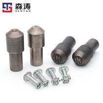 Manufacturer semi-hollow rivet tool step fixed reverse mouth mold curling punch punch flanging upper and lower die punch