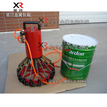 QFG-300 portable paint bucket pneumatic capping machine 20L latex paint bucket capping device bucket lid clamp