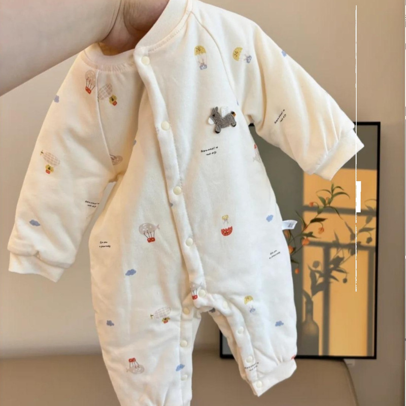 Soft and Skin-Friendly~ Really Easy to Wear. 60g Spring, Autumn, and Winter Thin Quilted Cotton Clothing with No Seams, Cartoon Cute, Close-Fitting and Comfortable