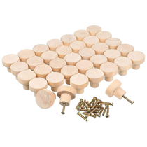 35x25mm 12 20 36pcs Wood Round Pull Knobs Natural Wooden Cab