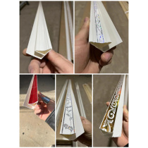 pvc ceiling buckle plate collection edge-corner sun angle right angle flat connection for seven words double female corner guard wall corner line skirting bar