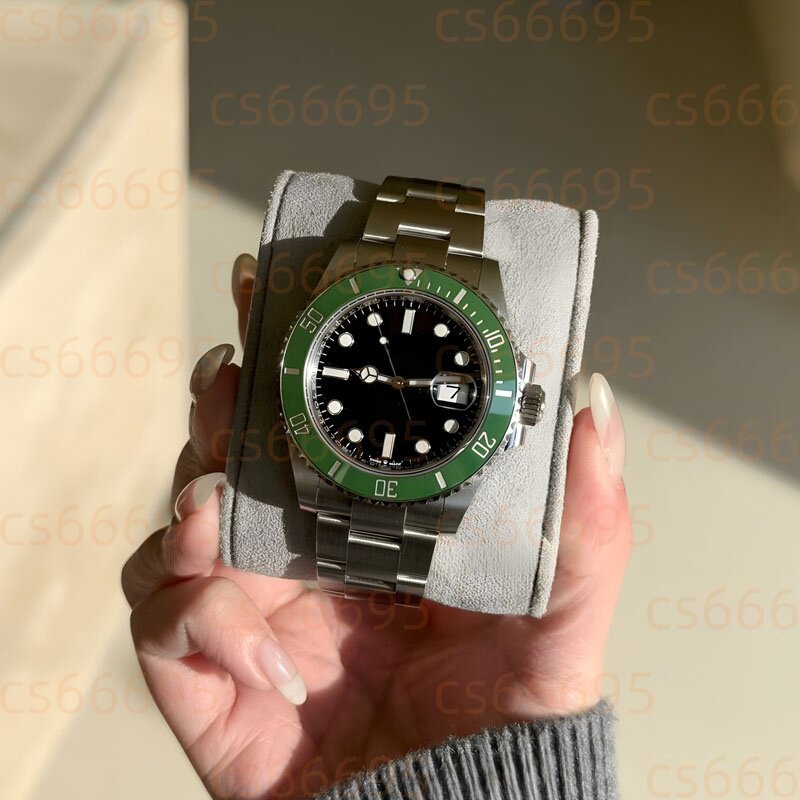 высший уровень!Мужские часы Gaoding Calendar Green Water Ghost с черным циферблатом, автоматические механические часы 41 мм