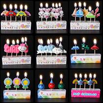 5pcs sets 2017 Birthday Candle Kids Gift Cartoon Craft Cute