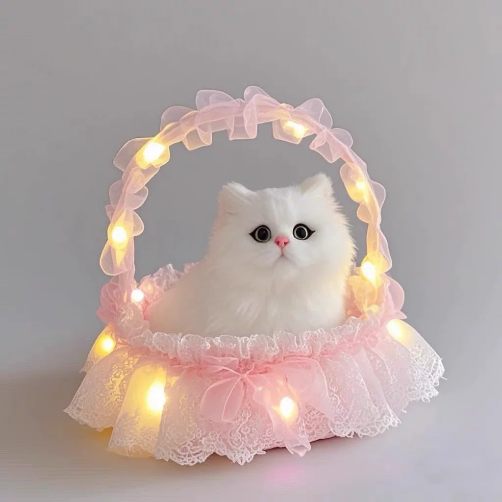 Детская игрушка с подсветкой, плюшевая кукла, котёнок, кот, подарок на день рождения, рождественский подарок