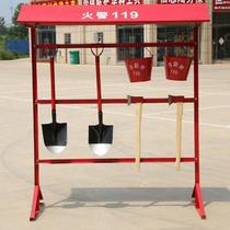 Fire tool rack special fire rack for construction site iron tool rack special fire accessories rack for fire bucket and shovel