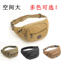 Mens waist bag canvas mobile phone crossbody bag tool mobile phone bag sports crossbody chest bag travel mobile phone wallet