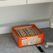 Single solid wood foot warmer small oven foot warmer student foot warmer fire box electric fire barrel