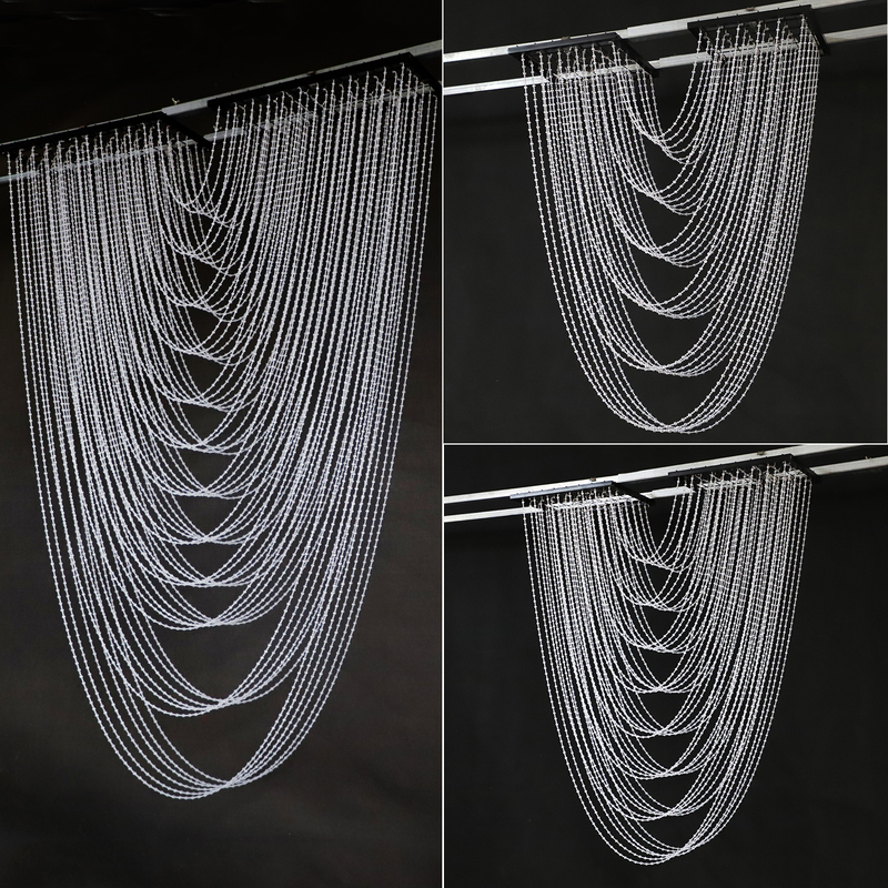 Wedding Korean-Style Crystal Bead Curtain Ceiling Arc-Shaped Wedding Pendant Wedding Hotel Banquet Hall Decoration Iron Art Arrangement Wedding Korean-Style Crystal Bead Curtain Ceiling Arc-Shaped Wedding Pendant Wedding Hotel Banquet Hall Decoration Iron Art Arrangement
