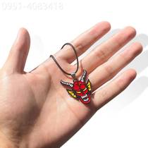 Film and television peripherals Stranger Things Hellfire Horns Demon Necklace Will-O-Wisp Pendant Pendant