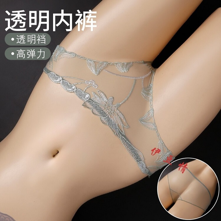 Sexy Lace Panties for Women, Fully Transparent, Seamless, Breathable Mesh, Lace Embroidery, Passionate, High-End, Comfortable for Women