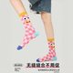 Yue ທໍາມະຊາດ Cotton Socks ແມ່ຍິງພາກຮຽນ spring ແລະ summer ກາງທໍ່ socks ແມ່ຍິງ breathable ງາມກາຕູນເດັກຍິງ socks ກ່ອງຂອງຂວັນ Ins ຖົງຕີນ Trendy