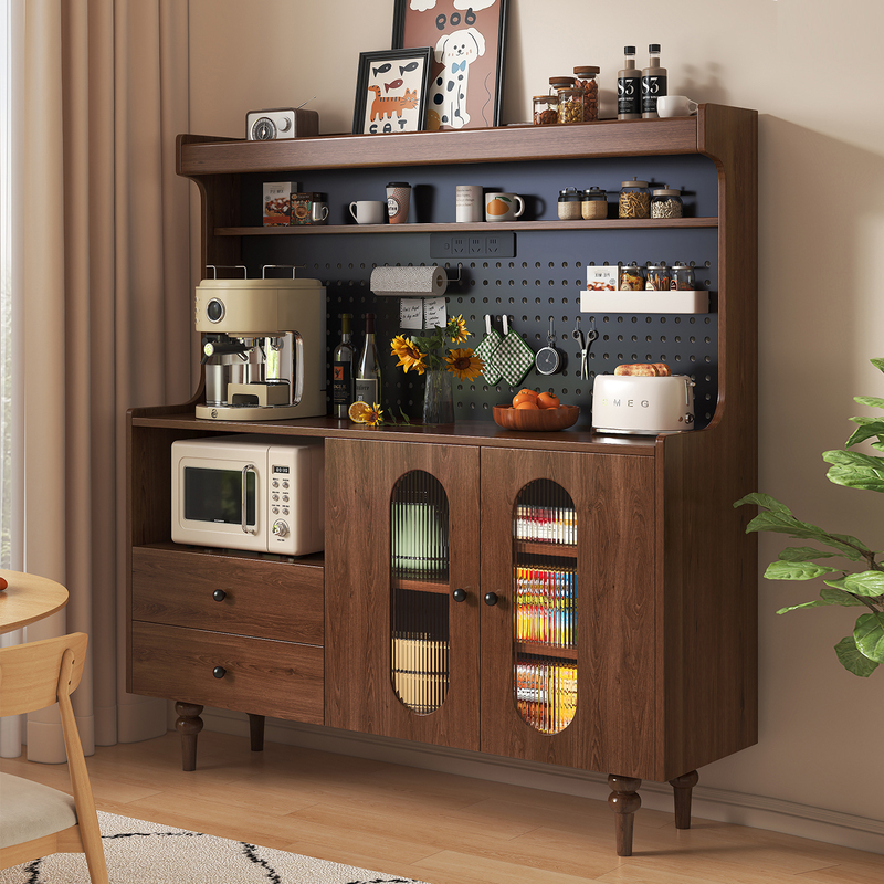 Medieval-Style Sideboard Against the Wall Integrated Storage Cabinet Living Room Cabinet Home Coffee Cabinet Tea Cabinet Storage Cabinet