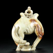 Ancient jade old Hetian jade camel ornament