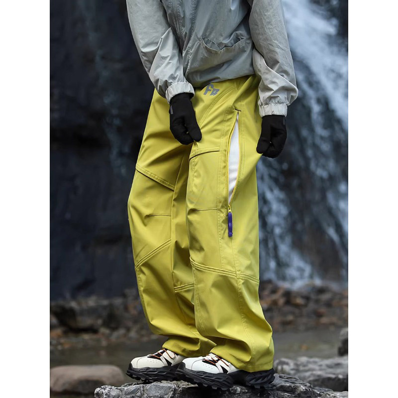 German Outdoor Softshell Windproof and Waterproof Tactical Pants for Men, Fleece-Lined, Wrinkle-Resistant, Hiking, Mountaineering, Sports, Paratrooper Work Pants