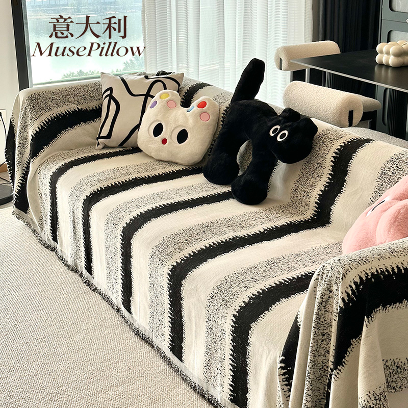 Итальянское тканевое полотенце для дивана с полным покрытием, новинка 2025 года, универсальное высококачественное покрывало для дивана four seasons, защищающее диван от кошачьих царапин.