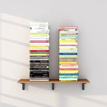 Wall storage rack suspended wall bookshelf wall one-word partition wall solid wood sheet custom wall hanging storage board