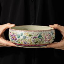 Old pottery mud Lingxiao scented tea wash household high-end large washed cups tea bowls built water waste water tank tea basin tea bowl