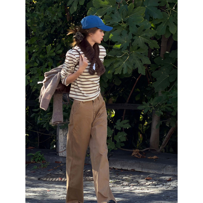 Fiery Fire【Tension Denim】Vintage Women's Jeans 2026 Autumn/Winter Classic Versatile Slimming Straight-Leg Trousers