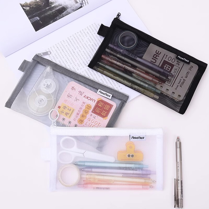 File Bag, Transparent Exam-Specific Bag, Tote Bag, Pencil Case, Junior High School Student Exam Bag, Postgraduate Entrance Exam A4 Zipper Bag