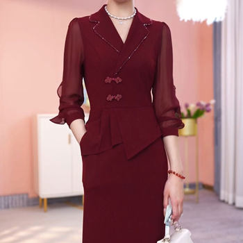 Dress 2026 new women's spring and summer this year's popular light luxurious and high-end may day mother-in-law wedding banquet dress