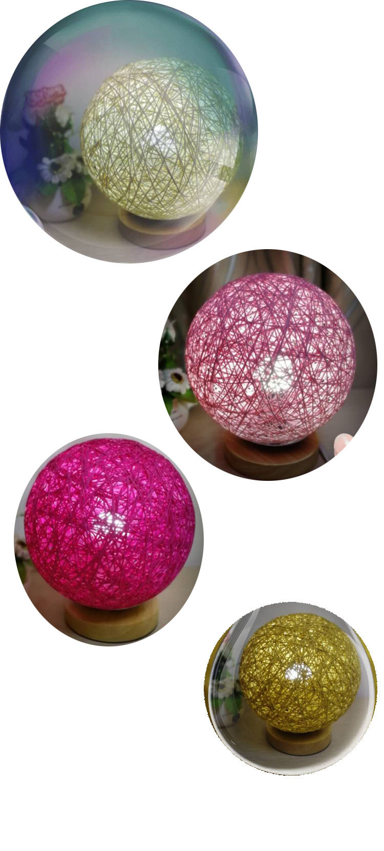 Мяч для сепак такро 藤球台灯网红床头柜led小夜灯卧室装饰创意简约现代实木时尚礼品 30025069481