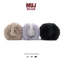 Unprinted earmuffs for men and women winter ear protection plush student protection against the cold folding earmuffs for riding ear coverings and ear warmers MUJ