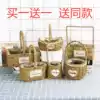 Grass woven flower pot Rattan woven willow woven creative hand woven pastoral golden Ge flower pot flower arrangement Flower basket Rattan woven portable wall hanging