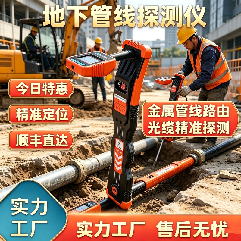 Underground Pipeline Detector, Wire and Cable Metal Pipeline Underground Fiber Optic Cable Routing Locator, Fault Detector Underground Pipeline Detector, Wire and Cable Metal Pipeline Underground Fiber Optic Cable Routing Locator, Fault Detector