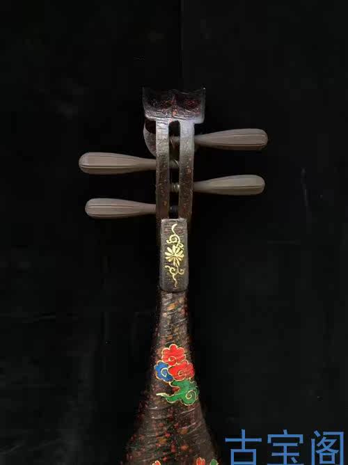 清代老漆器琵琶琴摆件，古董收藏有何讲究？🏺-竹雕/竹制品-淘宝好物网
