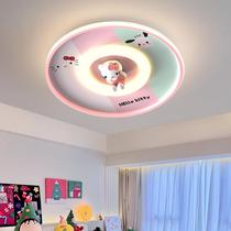 Full spectrum eye protection childrens room lamp girl princess bedroom lamp cartoon kitty cat girls room ceiling lamp