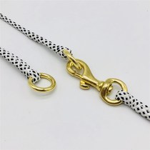 4 5 Soft circular nylon professional competition traction rope gold cocky dog cow walking dog training chain suit