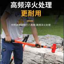 Large octagonal hammer hammer PVC anti-shock handle hammer head forged carbon steel hammer head hand hammer heavy masonry hammer