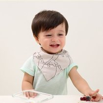 Baby saliva towel baby triangle towel newborn scarf boys bib pure cotton autumn and winter thin waterproof bib scarf
