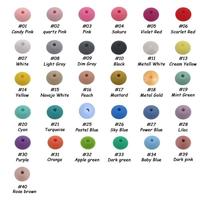 Kovict 50Pcs lot Baby Lentils Beads Silicone Beads Abacus Le