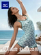Mizuno Women's Professional One-Piece Swimming Suit for Swimming Pools, Flat-Angle Racing Swimsuit, Sun Protection, Plus Size Swimwear